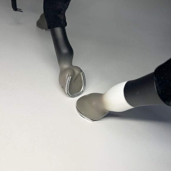 American Girl Black & White Velvet Horse 16” Retired 2008 Collectible w/ Lead - Picture 8 of 16